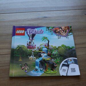 LEGO Friends Tiger Hot Air Balloon Jungle Rescue Set MANUAL ONLY 41423